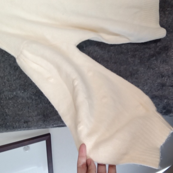 Eloquii Ee Bobble Sweater Cream Winter Office Sweater Sise 18/20 - Picture 5 of 11